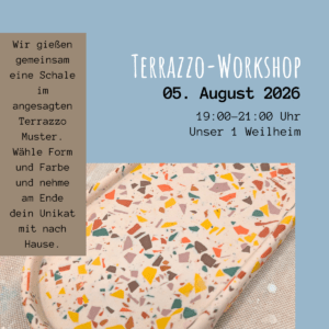 Workshop Stuttgart Terrazzo Gießen am 05.August 2026