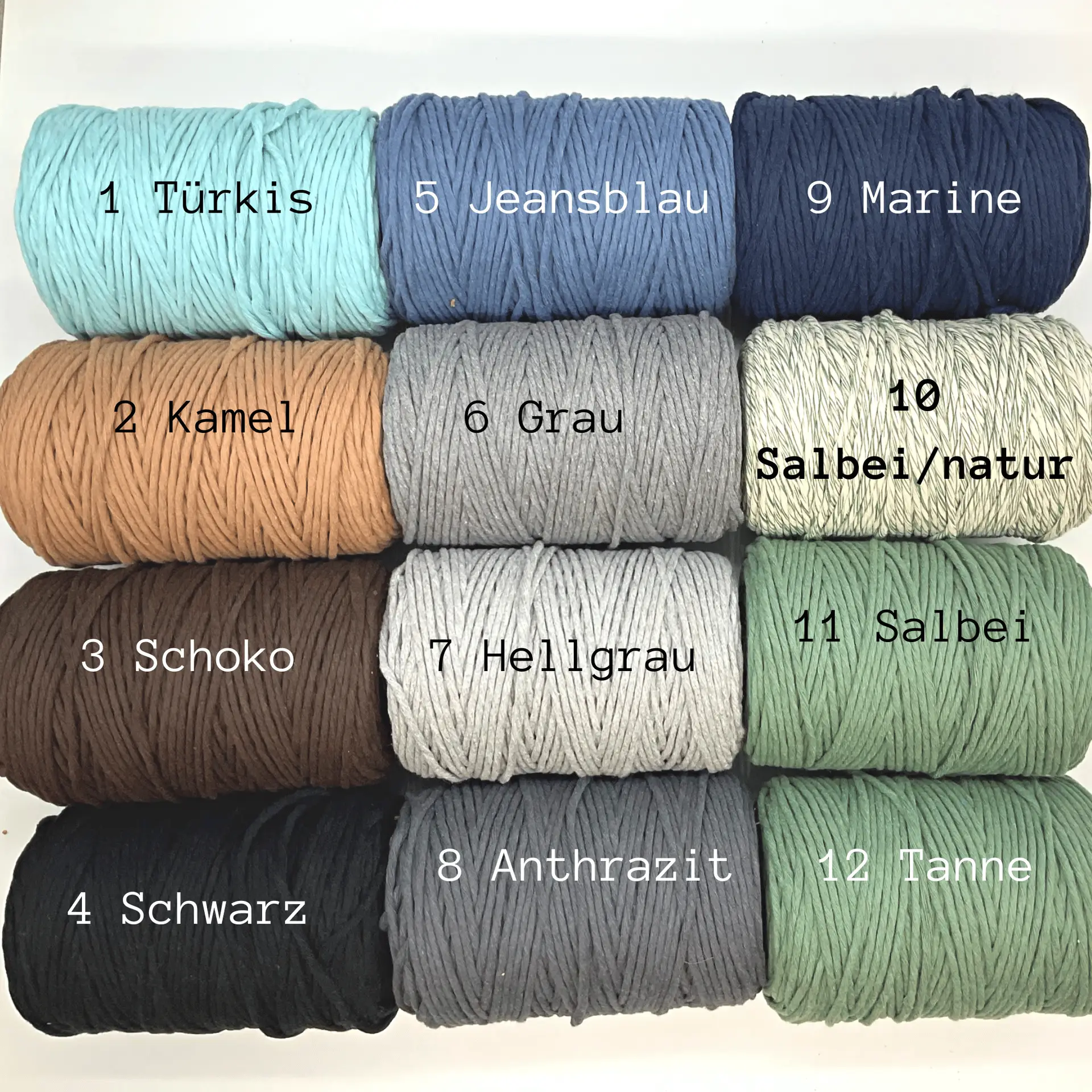 Makramée Garn 4mm gezwirnt | 100% Baumwolle – Bild 2