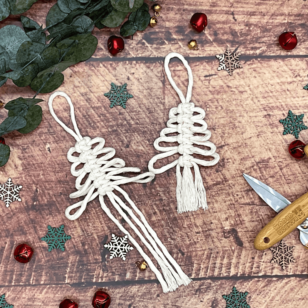 Makramee Anleitung Geschenkanhänger