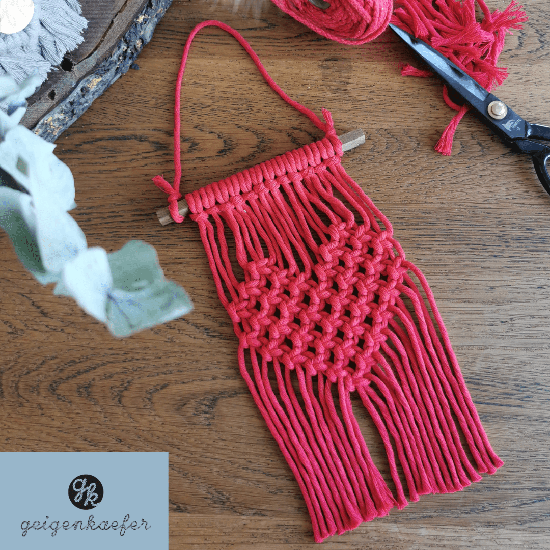 Makramée Herz DIY-Set mit Videoanleitung – Bild 4