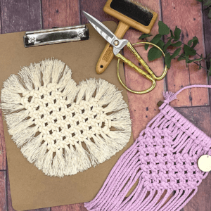 Makramée Herz DIY-Set mit Videoanleitung