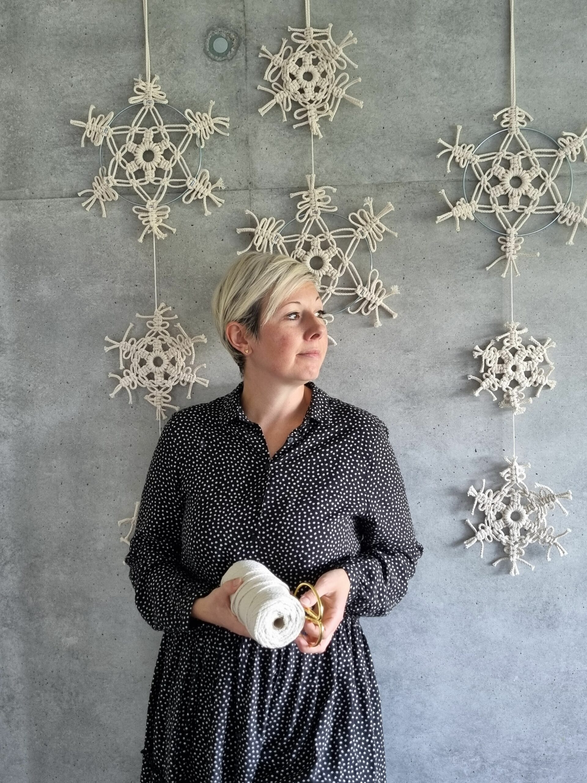 Makramee Weihnachtsdeko Anleitung