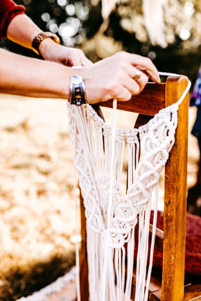 Stuhlhänger Makramée