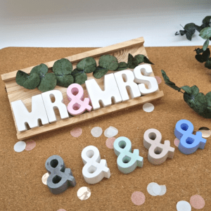 Hochzeitsgeschenk Geldgeschenk 3D Buchstaben | Mr & Mrs Deko |  Hochzeitsgeschenkset individuell |  Geldgeschenk Hochzeit personalisiert