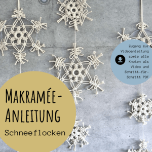 Makramee Schneeflocke Anleitung