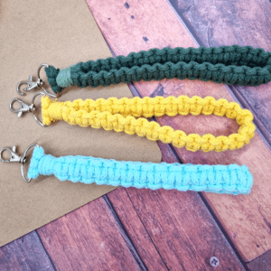 Kinder Makramée DIY-Set Schlüsselband Schlaufe- Wunderland