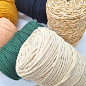 Makramée Garn 4mm gezwirnt | 100% Baumwolle