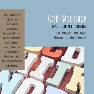 Workshop Gipskeramik Gießen 04.Juni 2025