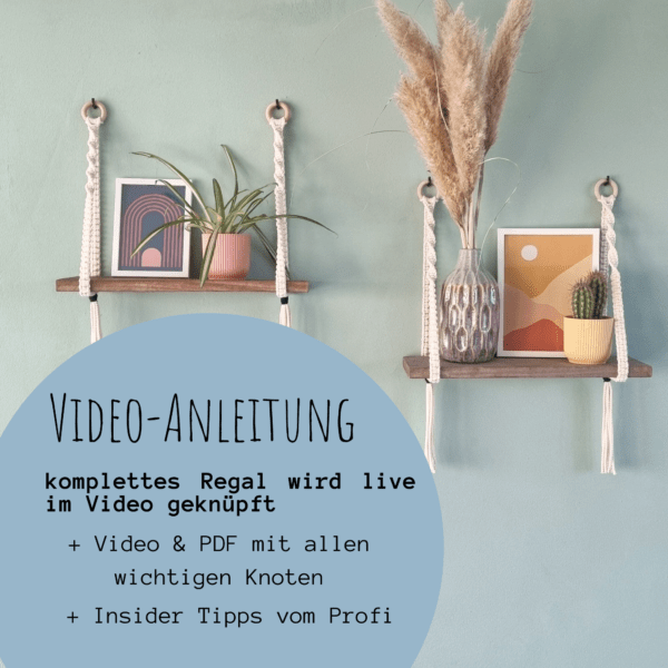 Makramee Wandregal DIY Videoanleitung – Bild 4
