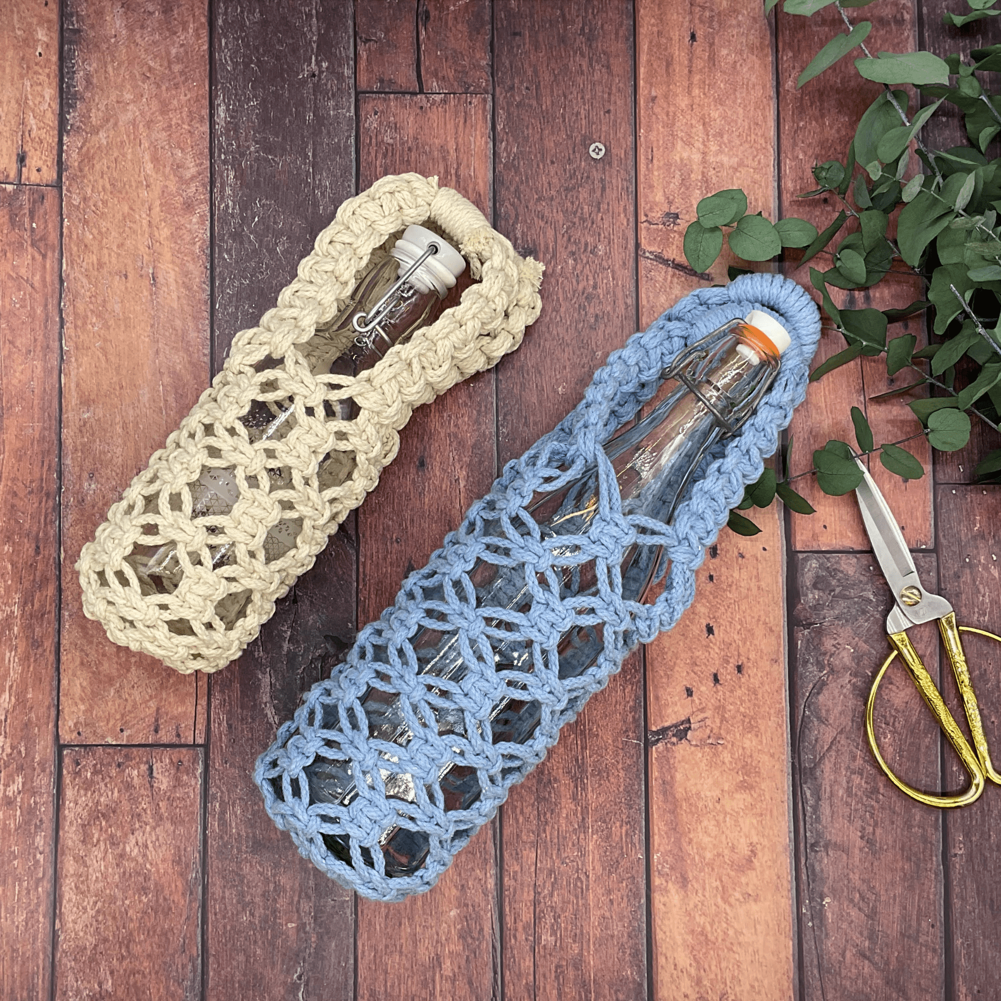 Tragetasche für Flaschen selbst knüpfen