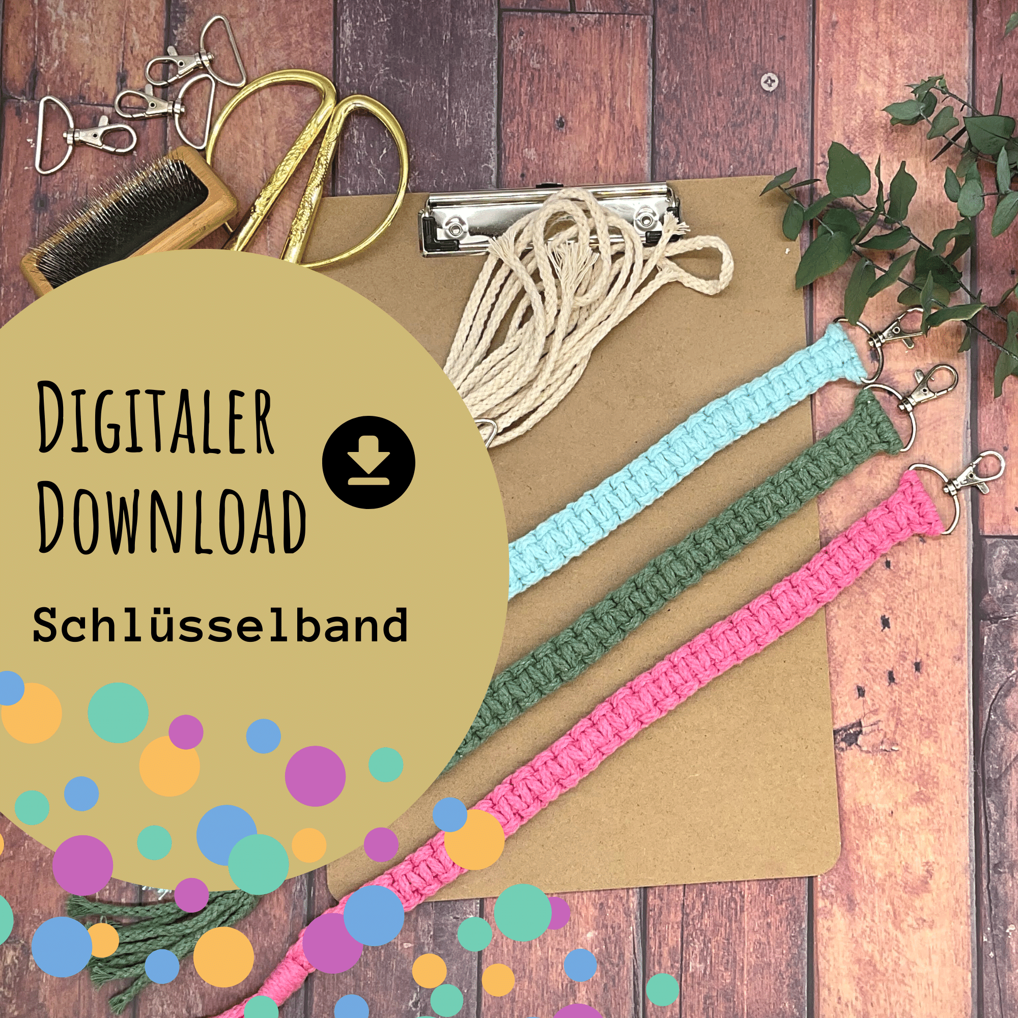 Kinder DIY-Makramée Anhänger Videoanleitung - Nimmerland