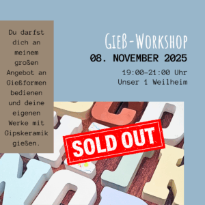 Workshop Gipskeramik Gießen 08.November 2025