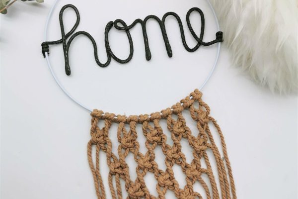 Traumfänger Home Makramée Türschild