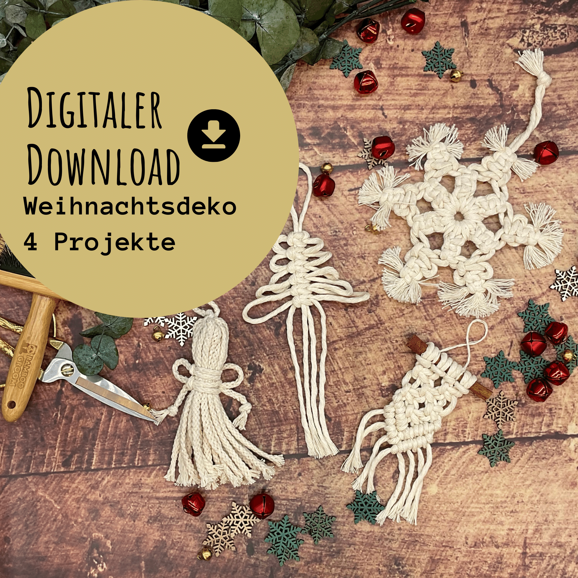 Makramee Weihnachtsdeko Videoanleitung