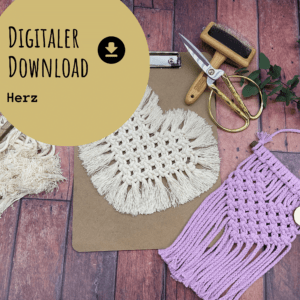 Makramée Herz DIY Video-Anleitung Download