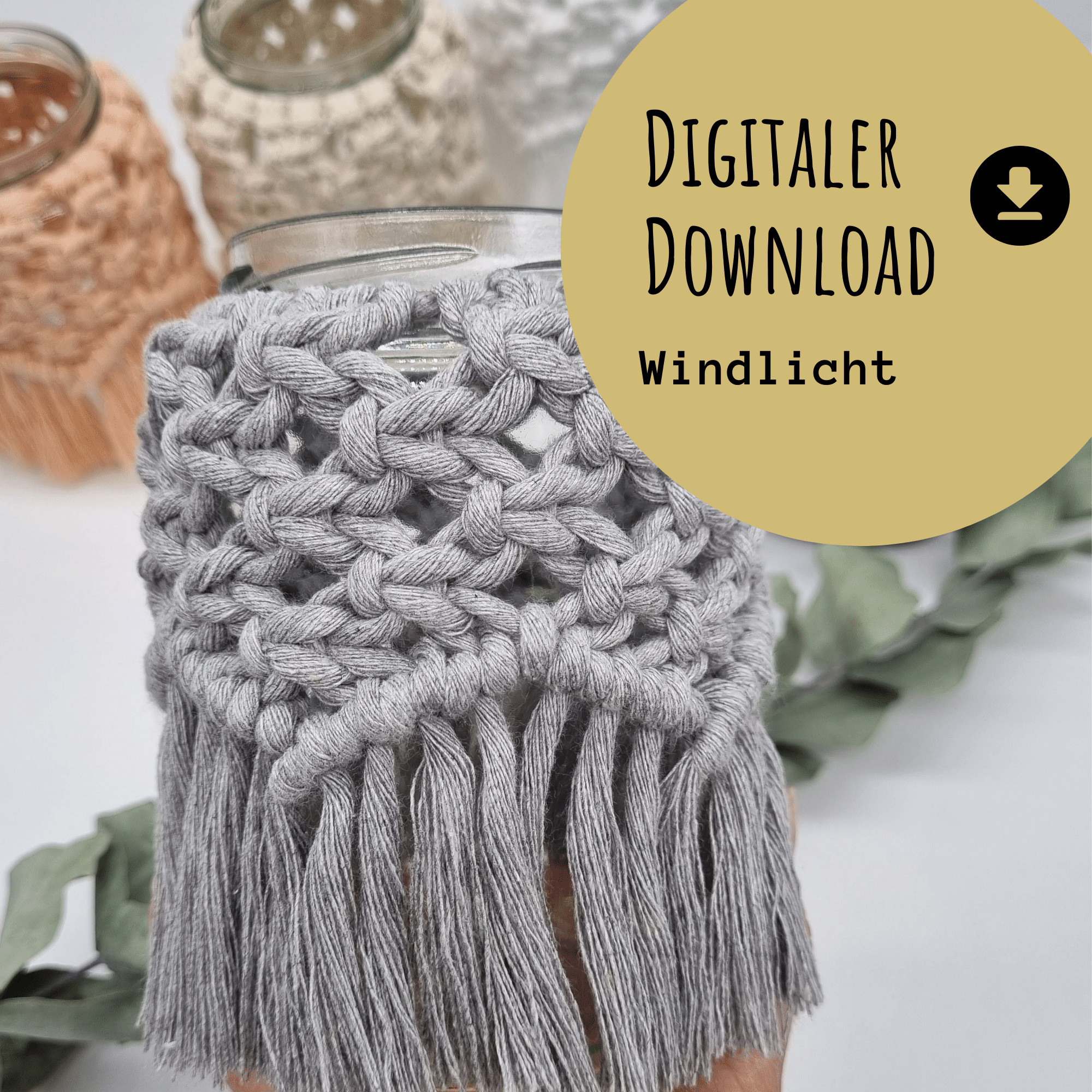 Makramee-Windlicht Videoanleitung