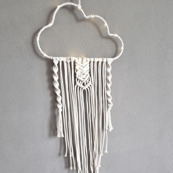 Makramee Wolke DIY-Set  mit Videoanleitung – Bild 6