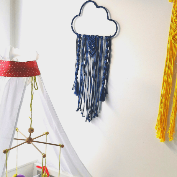 Makramee Wolke DIY-Set  mit Videoanleitung – Bild 11